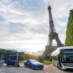 トヨタ MIRAI とフランス・パリのエッフェル塔