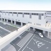 近畿日本鉄道（近鉄）けいはんな線と連絡する地上3階建の荒本駅。