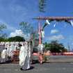 笠間稲荷神社、車の茅の輪くぐり
