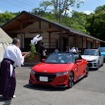 笠間稲荷神社、車の茅の輪くぐり