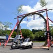 笠間稲荷神社、車の茅の輪くぐり