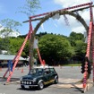 笠間稲荷神社、車の茅の輪くぐり