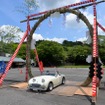 笠間稲荷神社、車の茅の輪くぐり