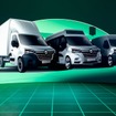 ルノーの新型燃料電池車。左から、マスター・シャシーキャブ H2-TECH、マスター・シティバスH2-TECH、マスター・バン H2-TECH