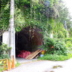 雑賀崎（さいかざき）海岸通り、旧道トンネル