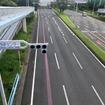 千葉市、幕張新都心の関係車両専用レーン