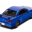 日産 スカイラインGT-R BNR34 VスペックII（ベイサイドブルー）