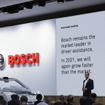 IAAモビリティ2021 会場風景。写真はボッシュのプレゼンテーション