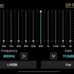 「イコライザー」の設定画面（クラリオン・フルデジタルサウンド）。