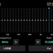 「イコライザー」の設定画面（クラリオン・フルデジタルサウンド）。