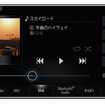 iPhon/iPod接続時の表示例（三菱電機・ダイヤトーンサウンドナビ）。