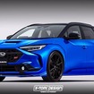 スバル　ソルテラ　STI 予想CG