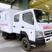 国際支援施策の一環として、タジキスタンに小型トラック「キャンター」を出荷