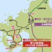 開業予定区間：武雄温泉～長崎間