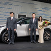 日産『アリア』第1号車の納車セレモニー…和紙とアリアとの親和性