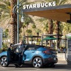 ボルボカーズとスターバックスが提携し米国のスターバックスの店舗に急速充電器を設置