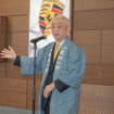 日本橋六之部地区委員会会長八重洲一丁目中町会会長 府川利幸氏。