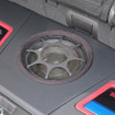 「ユニットサブウーファー」がシステムに組み込まれたオーディオカーの一例（製作ショップ：レジェーラ＜静岡県＞）。