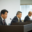 トヨタ自動車の2021年度決算会見の様子