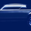 フォルクスワーゲングループが米国で復活させるオフロード車ブランド「スカウト」の電動ピックアップトラックのスケッチ