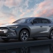 スバルの現行ラインナップでのEV、ソルテラ。トヨタ自動車の工場で生産されている。