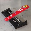 ピットに展示されたF1マシンのパーツ