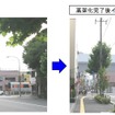 大山～中板橋間の東上線第16号踏切における高架完成後のイメージ（右）。