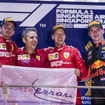 現時点での最後の優勝、フェラーリ時代の2019年シンガポールGP。