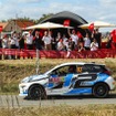 世界ラリー選手権（WRC）第9戦（ベルギー）でデモ走行した水素エンジン車「GRヤリス」