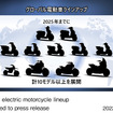 ホンダ二輪事業の取り組み：グローバル電動車ラインアップ