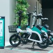 新しい電動アシスト自転車と電動キックボード