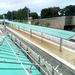 建設が進む新しい御代志駅の構内。2022年7月14日時点。