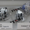 「トルセンType-D」と従来製品（トルセンType-B）の比較用展示物