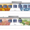 H100-80に施される石北本線のラッピング。植物や動物をモチーフに上川やオホーツク地域の四季の移り変わりをイメージ。