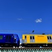 列車救援機能を持つモヤ704。モヤ703とユニットを組む。