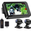 MAXWIN リアモニター機能付きバイク用前後同所録画ドライブレコーダー DVR-B003