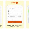 「au Moves レンタカー」利用イメージ