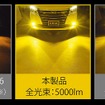 GIGA LEDフォグバルブ F5000S、クラス最高の明るさを実現