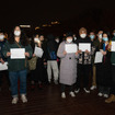 中国・北京での、ゼロコロナに対する抗議活動（11月27日）