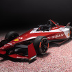 桜のデザインを取り入れた日産のフォーミュラEマシン「NISSAN e-4ORCE 04」