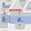 大阪駅の西側エリアとうめきたエリアを結ぶ改札内連絡通路の概要。