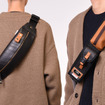 SEAL×Honda Access ボディバッグ（向かって左）とSEAL×Honda Access ショルダーパッド PRO