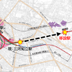 三河知立駅の移設概要。