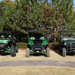 カワサキ TERYX KRX 1000、TERYX4 S LE、MULE（左から）