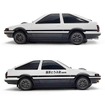 スプリンタートレノ（AE86）型無線マウス「頭文字D」藤原とうふ店（自家用）仕様