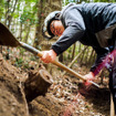 文字通りの手作りで作り上げたミリオンペタルのMTBコース（静岡県森町）