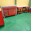 各ガレージ内にTONE製工具を設置