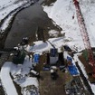 2月17日の復旧作業状況。