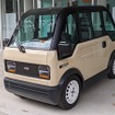 今回試乗したミニマムモビリティ コンセプト。公道は走れないので限定された構内の走行となった。