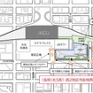 「北5西1・西2地区第一種市街地再開発事業」の整備位置。